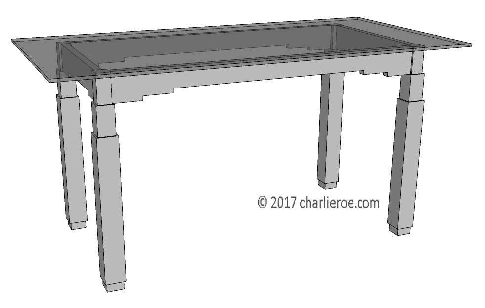 new Art Deco Paul Frankl style Skyscraper dining table