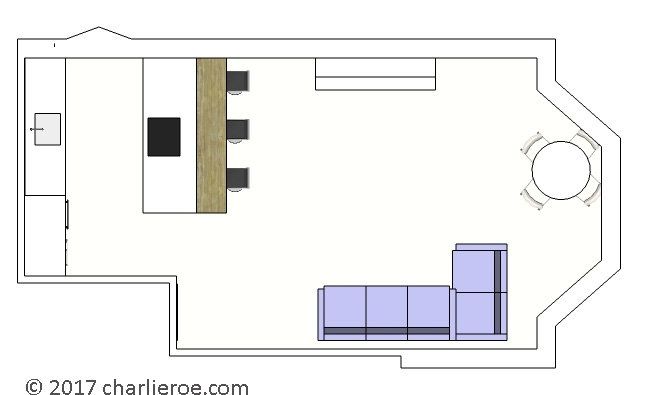 new fitted kitchen plan lay-out