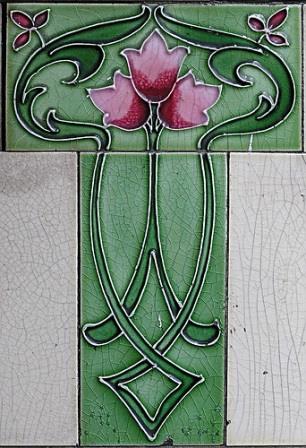Art Nouveau tile