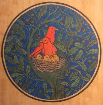 CFA Voysey Arts & Crafts Movement Poster 'There's no place like home'