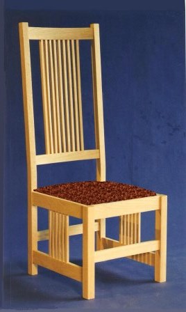 new Arts & Crafts Movement Mission style wooden dining side chair