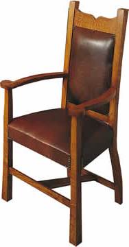 new Arts & Crafts Movement oak wooden carver chair