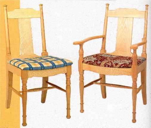 new Arts & Crafts Movement Mission style  wooden carver chair