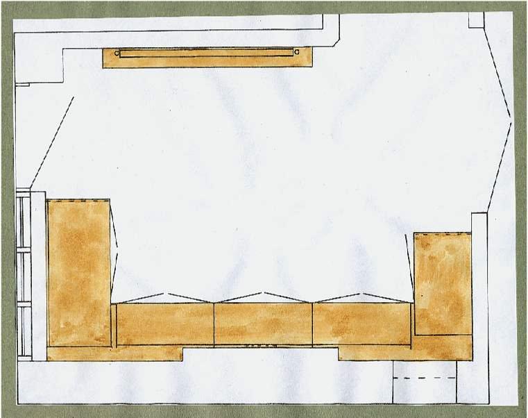Arts and crafts movement plan design for entrance hall