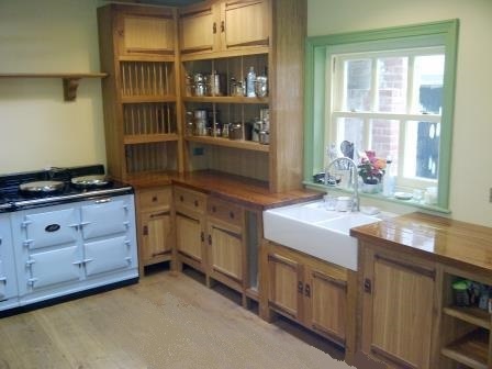 new Arts and crafts Movement oak fitted & unfitted kitchen furniture