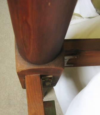 turned leg on French country 4 poster bed furniture