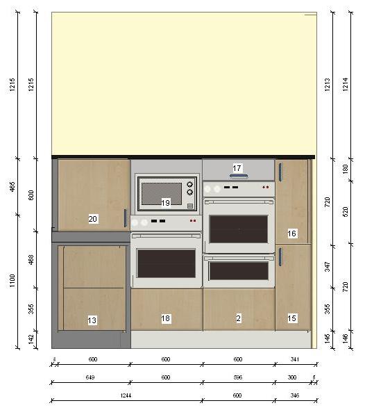 Mid height units - Kitchen CAD designs
