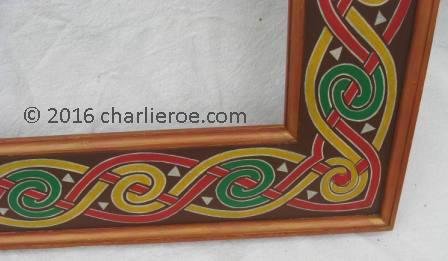 new Book of Kells Celtic Revival style painted mirror