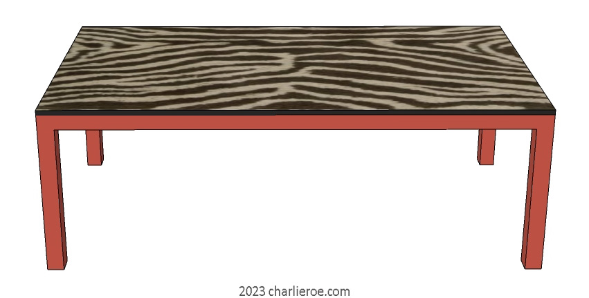 New African style painted dining or coffee tables with African Abstract patterns