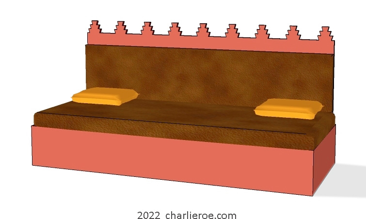 new arab Moroccan style decoratively painted Majlis floor sofa