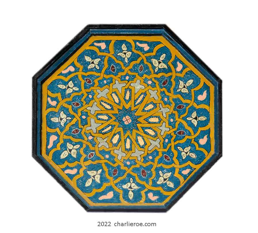 new Arab Islamic Moroccan style hand painted decoratively painted octagonal top dining breakfast table