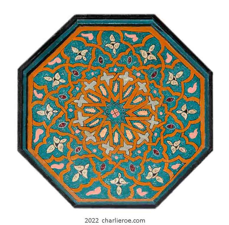 new Arab Islamic Moroccan style hand painted decoratively painted octagonal top dining breakfast table