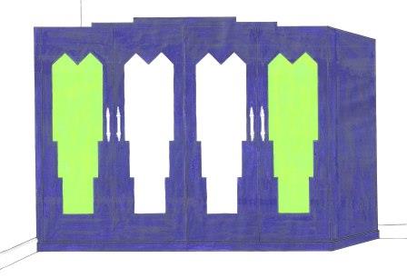 new Art Deco 'Skyscraper' style bedroom 4 door bedroom wardrobe furniture