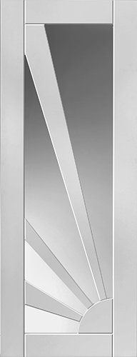 new Art Deco Moderne Rising sun style interior house door