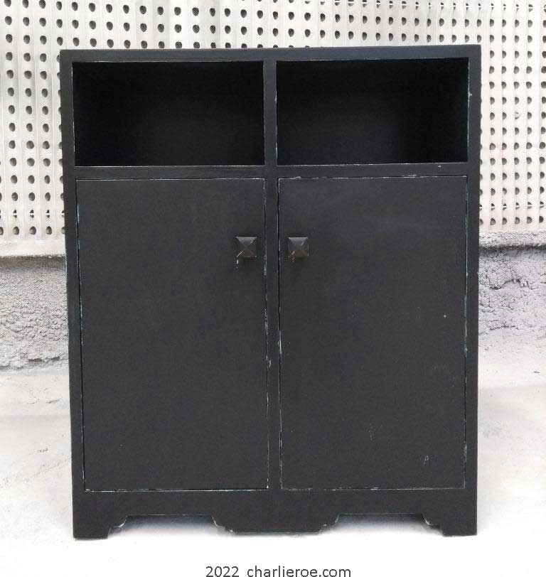 New Art Deco Paul Frankl painted lacquered wooden 2 door cupboard