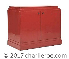 New Art Deco Paul Frankl Skyscraper style painted 3 door cabinet cupboard