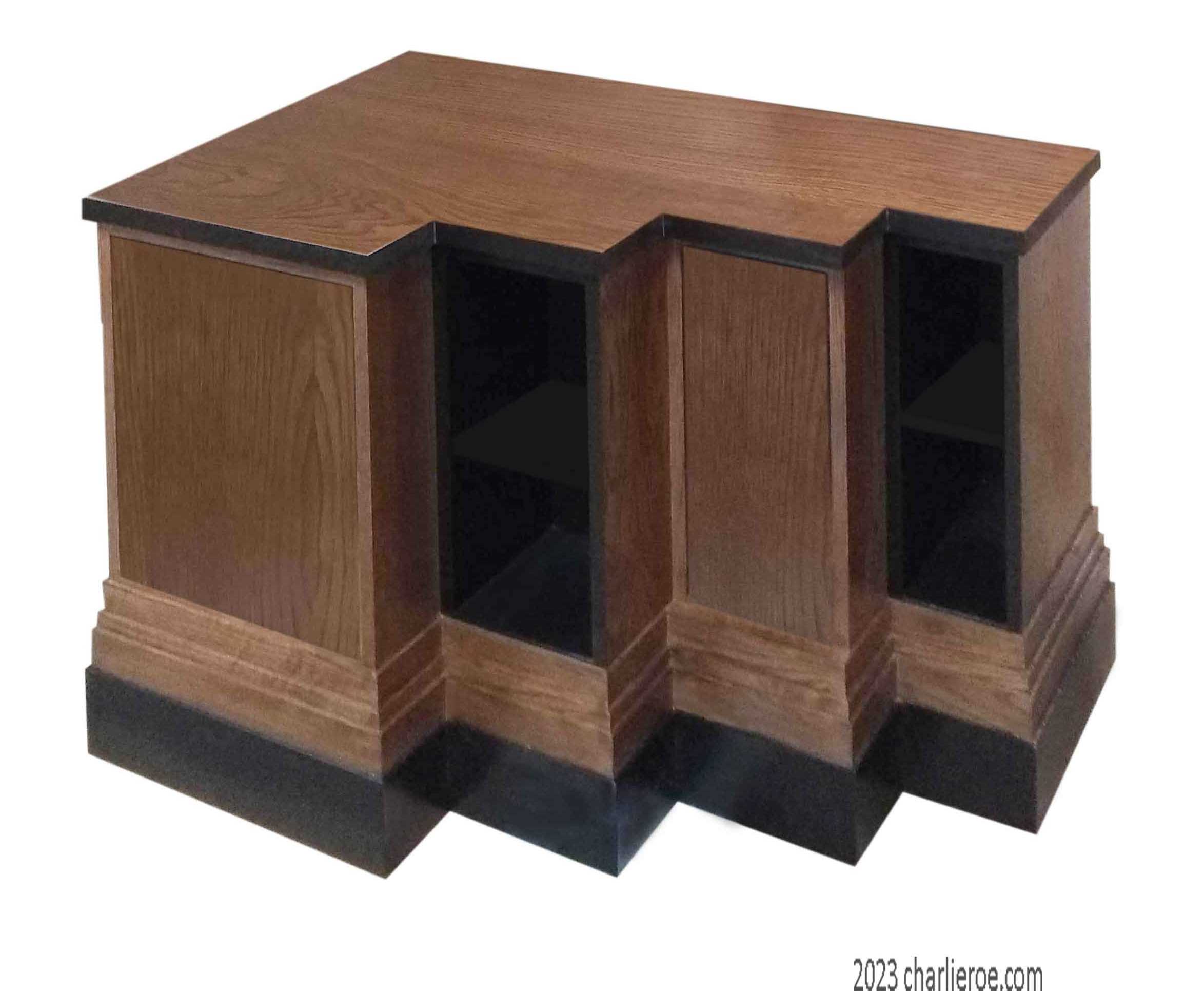 New Paul Frankl Art Deco Skyscraper style multi-stepped cabinet cupboard sideboard