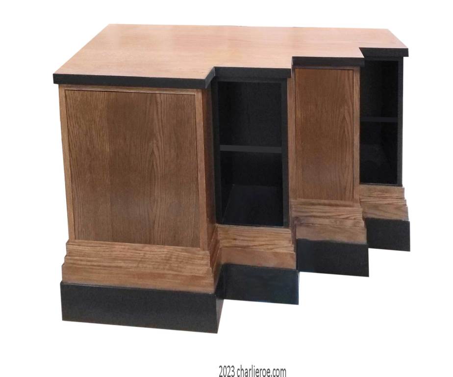 New Paul Frankl Art Deco Skyscraper style multi-stepped cabinet cupboard sideboard