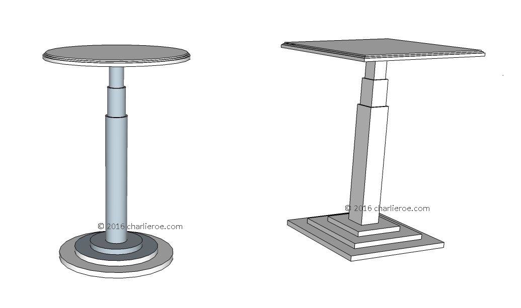 new Art Deco 'Skyscraper' style stepped side lamp sofa coffee table