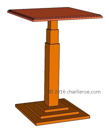 new Art Deco 'Skyscraper' style stepped side lamp sofa coffee table