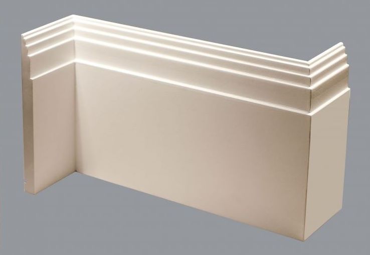 Art Deco stepped wood skirting base board joinery & interior woodwork