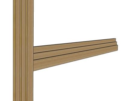 New Art Deco stepped skirting board joinery & interior woodwork primed ready for painting