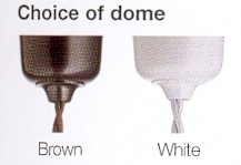  bakelite light pendant domes in brown & white finish