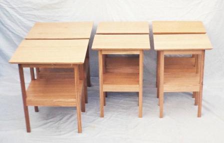CFA Voysey Arts & Crafts Movement style six Oak side lamp tables furniture