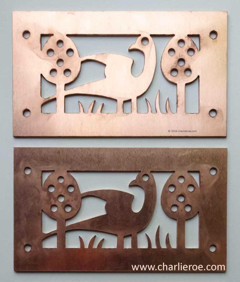 new CFA Voysey Arts & Crafts Movement copper metal 'bird' air vent bespoke size & design