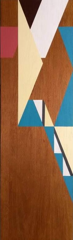 new Frank Lloyd Wright Arts & Crafts Movement Prairie Mission Usonian style wood door painted sample board