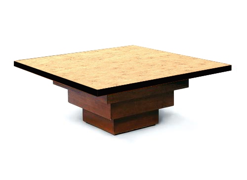 New Frank Lloyd Wright Arts & Crafts Mission Prairie Usonian style oak & painted stepped coffee tables