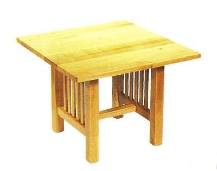new Arts & Crafts Movement Frank Lloyd Wright Mission Prairie style side lamp table in light oak finish
