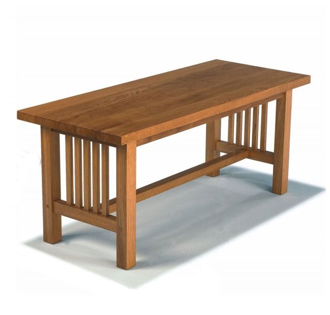 new Frank Lloyd Wright Arts & Crafts Movement Mission Prairie style oak wooden coffee table furniture