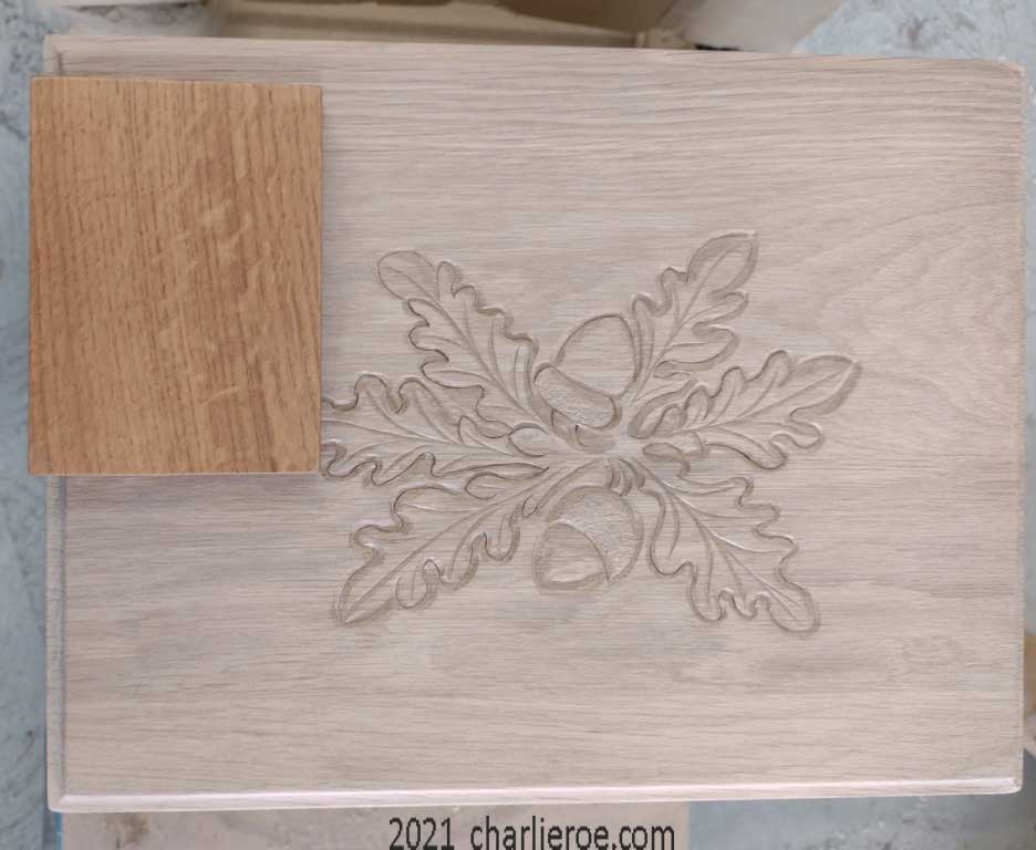 New Arts & Crafts Movement Oak sewing box