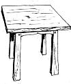 Arts & Crafts Movement Oak Lamp side Table furniture