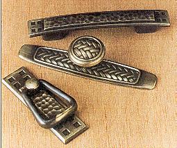 Arts and crafts movement fitted kitchen furniture handle