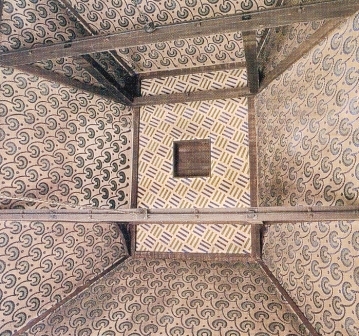 Wm Morris Arts & Crafts Movement Red House painted ceiling