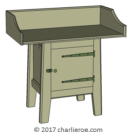 New Wm Morris Arts & Crafts Movement Artisan range of bathroom washstands vanity units furniture in painted or wood finishes