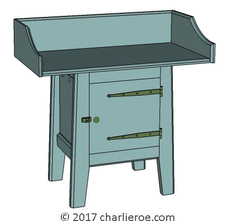 New Wm Morris Arts & Crafts Movement Artisan range of bathroom washstands vanity units furniture in painted or wood finishes