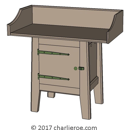 New Wm Morris Arts & Crafts Movement Artisan range of bathroom washstands vanity units furniture in painted or wood finishes
