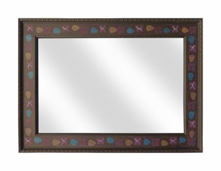 William Wm Morris 'Vine' decorative painted large mirror frame