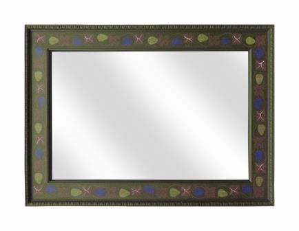 William Wm Morris 'Vine' decorative painted large mirror frame