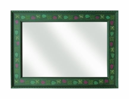 William Wm Morris 'Vine' decorative painted large mirror frame