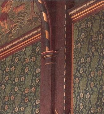 Wm Morris & Co Gothic Revival Arts & Crafts Movement Wightwick Manor great hall woodwork