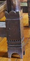 Philip Webb Wm Morris & Co  Reformed Gothic Revival style dining table leg detail