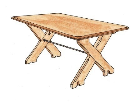 Ford Madox brown & Wm Morris & Co  Arts & Crafts movement style dining table