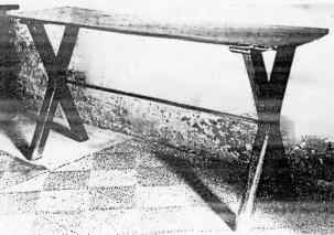 C18th century inn table that inspired Ford Madox Brown's dining table