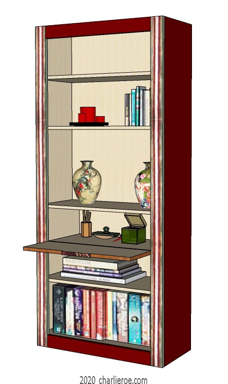 New Bloomsbury Group style painted 'Morpheus' bookcase