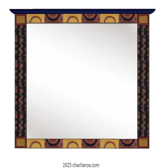 new wall mirrors were inspired by Omega Workshops work