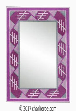 new wall mirrors were inspired by an Omega Workshops Cadena rug design by Roger Fry c1915